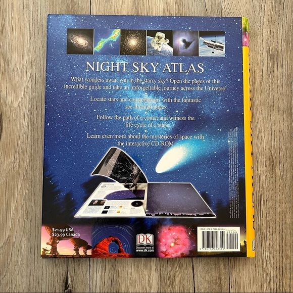 🔥SALE - any 4/$20. Night Sky Atlas With Interactive CD-Rom - Picture 3 of 4